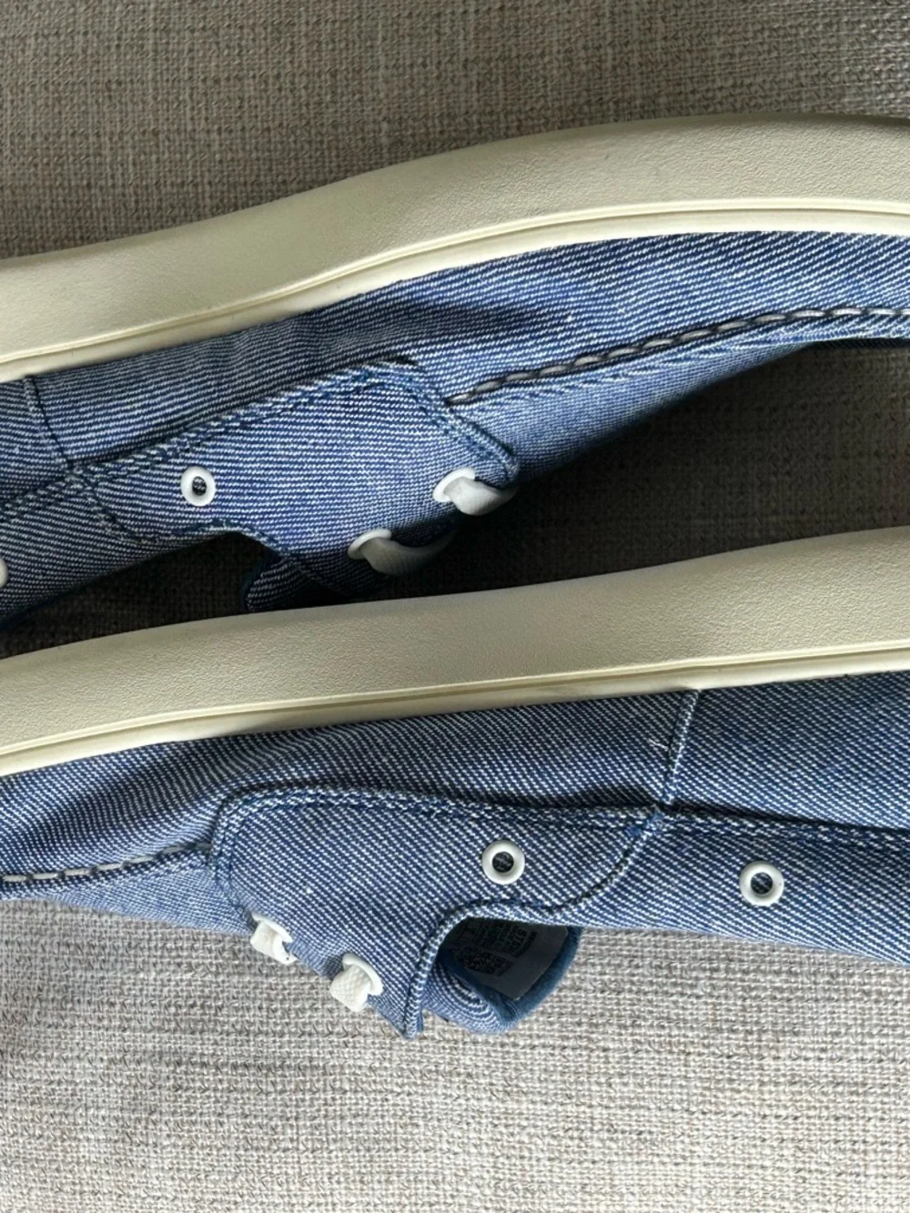 Sperry Light Blue Canvas Boat Shoes